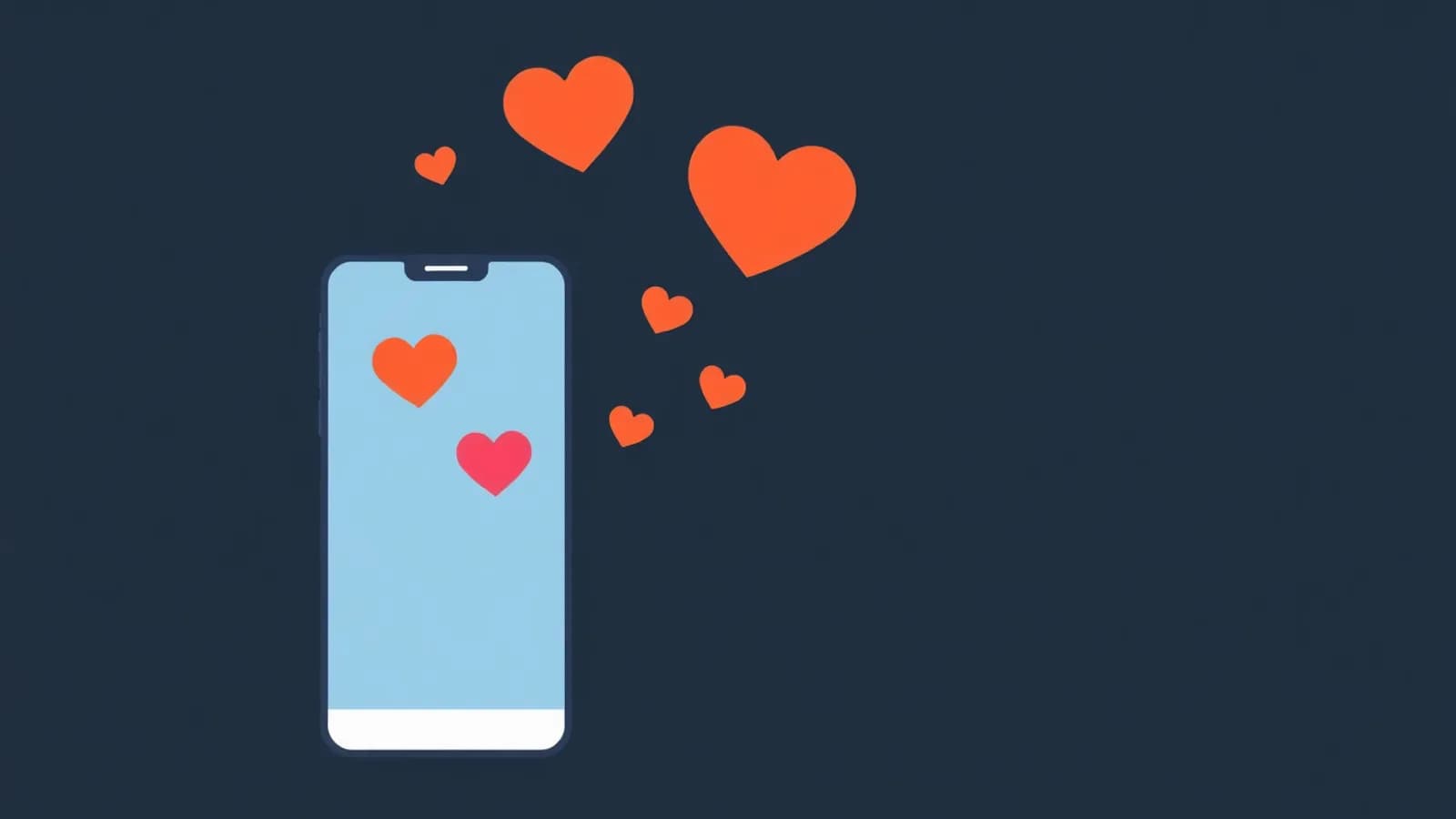 Phone showing a chat with a flirty message and a laughing reply
