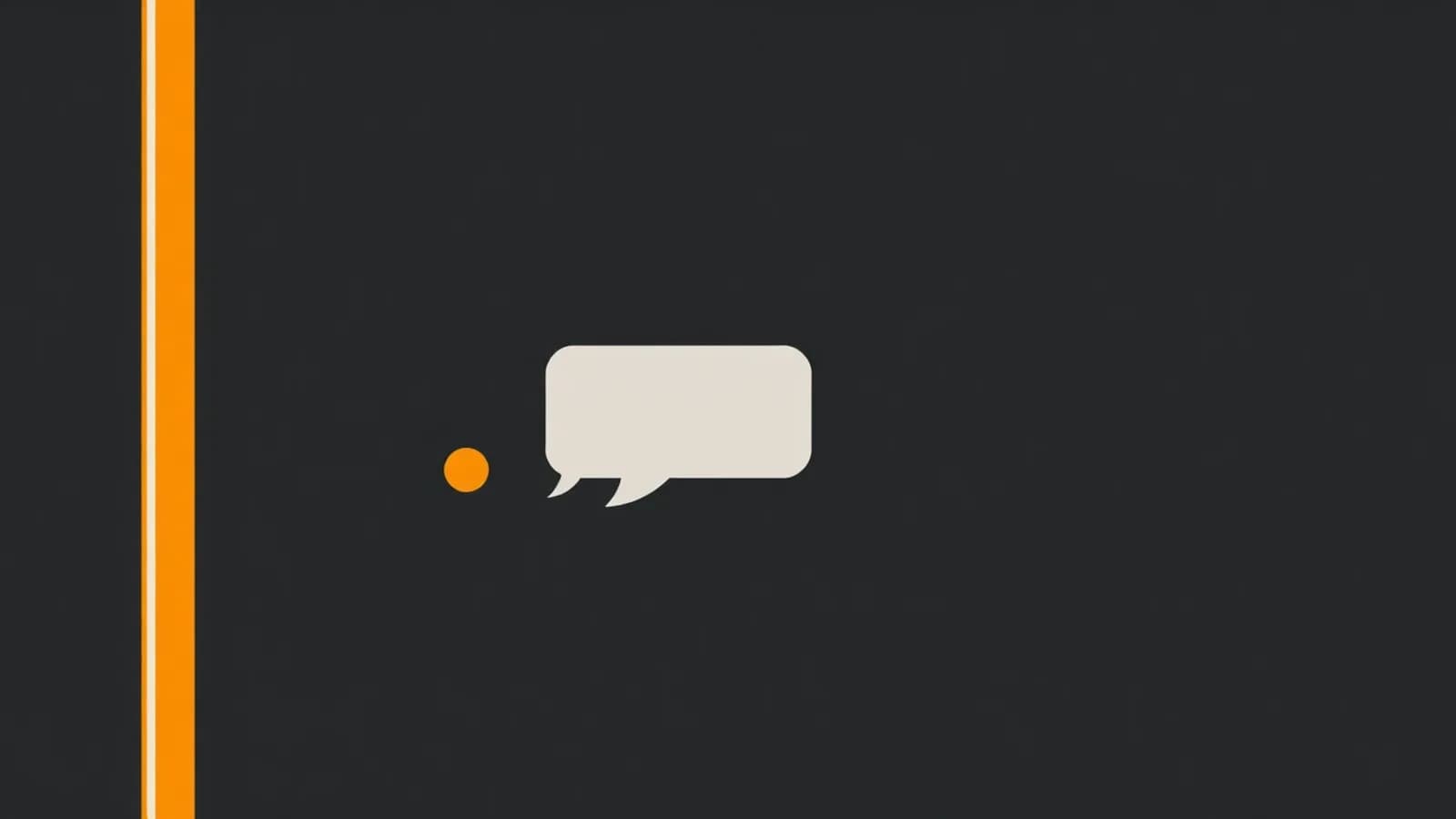 A phone screen showing a single 'hey' message bubble waiting for a reply